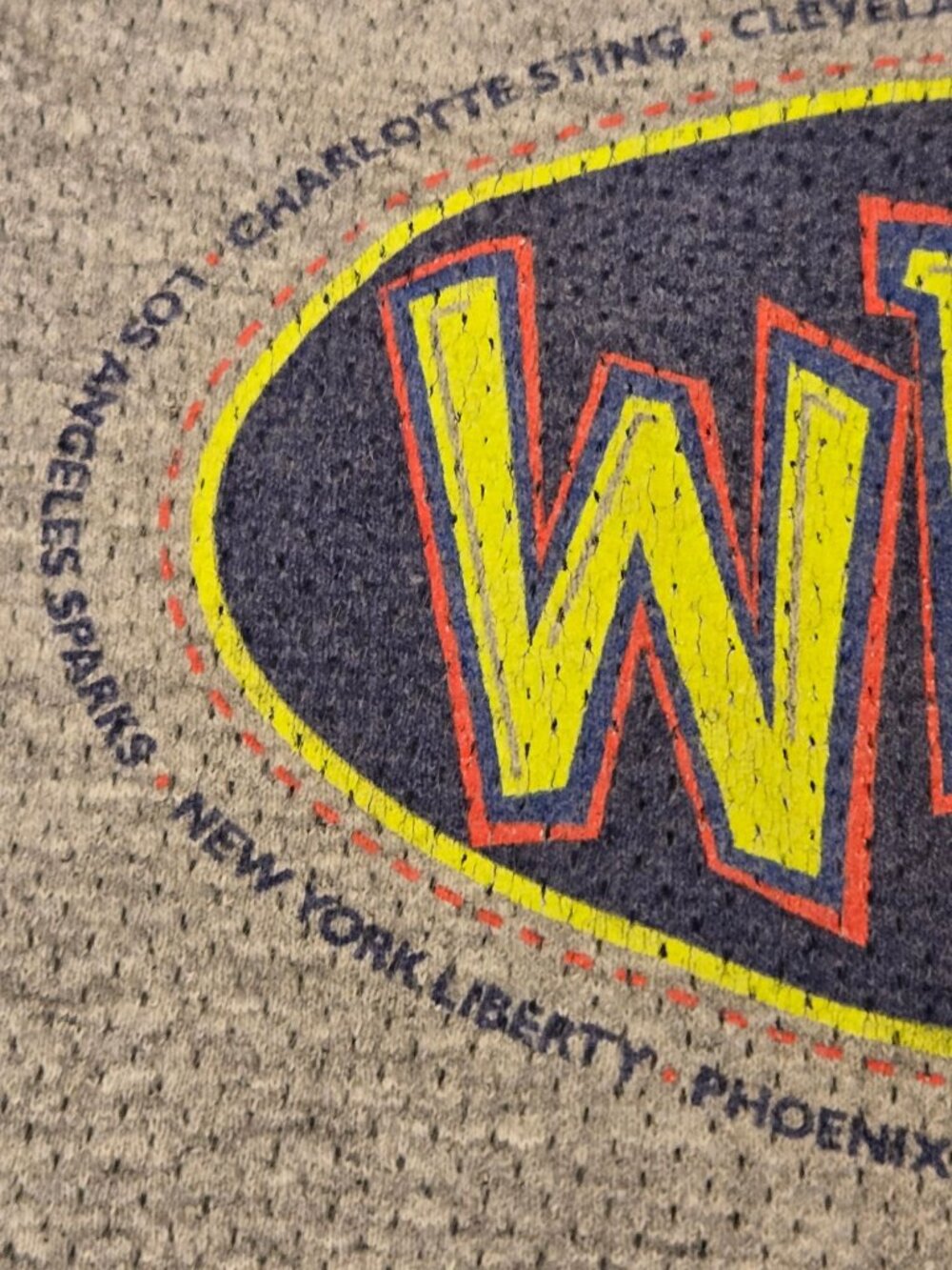 Vintage Champion WNBA Tshirt Y2K Basketball  Promo Shirt Cotton Mesh 90s - Picture 15 of 16